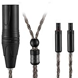 SYRNARN 4ピン XLR バランスヘッドホンケーブル ゼンハイザー HD800s HD800 HD820s HD820 HD8XX ダルマ D1000 16コア アップグレード交換用コード (4ピン XLRバランス、1.5m/5フィート)