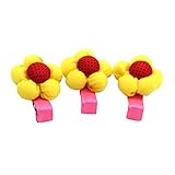 Hollazilla(ホラズイラ) かわいい　キャンディカラー　花　ヘアピン　子供　3個/セット