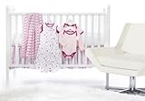 SwaddleDesigns 6 Piece Lightweight Crib Bedding Set with Crib Skirt Very Berry 0-6months [並行輸入品]