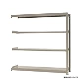 中量棚500kg 連結 幅180×奥行45×高さ180cm 4段 ニューアイボリー 500kg/段