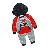Dovewill 新生児　シャム　ジャンプスーツ ボディスーツ 赤ちゃん　ロンパー　　コットン 全2色　全4サイズ - 私はお母さんが大好き, 100
