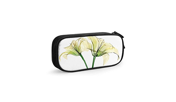Amazon Transparent Flower ユリ 花 絵 筆箱 おしゃれ 大容量 ペンケース 多機能 二層 かわいい 筆袋 耐摩耗性 筆入れ 小物収納 男の子 女の子 子供 小学生 高校生 大学生 社会人用 化粧ポーチ 新入学 新学期 プレゼント 黒 文房具 オフィス用品