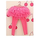 Candykids ボリューミーTUTUチュールスカート付き レギンス チュチュ スカート スカッツ「 子供服 【 女の子 キッズ 子供 チュチュスカート スカッツ スカート パニエー 】」 (１３０