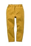 (フェリシモ) ノビッツ 元気いっぱい らくノビ ストレッチ パンツ チノ ライクマスタード ガールズ 9