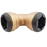 Elkhart Products 10188032 TecTite Low-Lead 207 Series 1 1/4-Inch Copper by Copper Push-Fit 90-Degree