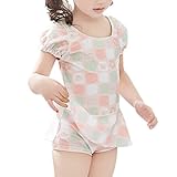 WIN 女の子　水着 可愛いパフ袖　女児水着 キッズ べビー水着　お姫様 幼児 女の子 用 女の子　ワンピース スカート 子供水着 ガールズ ミズギ スイミング スクール水着 スイムウエア　ジュニア　