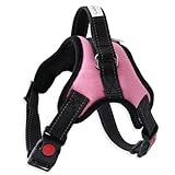 [LaLUCA GOODS] 犬 ハーネス 小型犬 中型犬 大型犬 ステップハーネス ウェアハーネス 犬用 介護用 首輪 ハンドル 胴輪 散歩 ピンク S