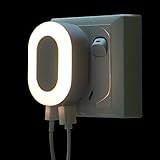 LED Small Night Light Has 3調節可能な強度、および2 USB充電インターフェース、最大の現在は2.1 A
