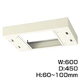 生興 クウォール システム収納庫 W600上部カバー受注生産品 W600×D450×H60～100 RG45-TKL60 【別売専用ベース必要】