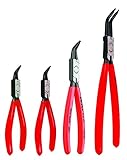 Knipex 9K 00 19 01 US 45° Internal Circlip Snap-Ring Pliers Set (4 Piece) [並行輸入品]