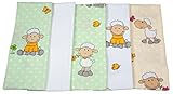 ByBoom? - Molton cloths - flannel nappies - sickly cloths - colourful, fluffy, soft - 70x80 cm - 100