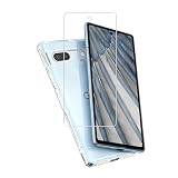 Pixel 7a 専用ガラスフィルム + Pixel 7a ケース 日本旭硝子製強化ガラス 硬度9H 高透過率 衝撃吸収 指紋防止 ピクセル7a ケース TPU素材 薄型 軽量 指紋防止 擦り傷防止