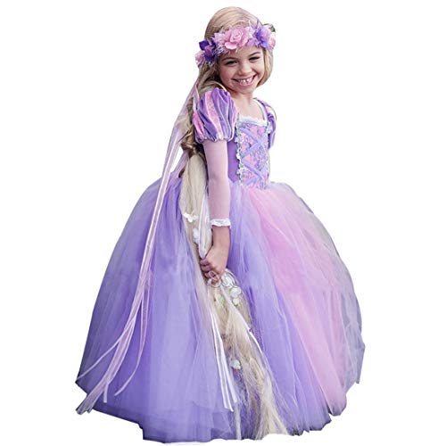 美しい花の画像 ラブリーラプンツェル 子供 ドレス