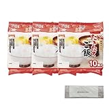 国産米使用 たきたてご飯 １０食入（180ｇｘ10）ｘ3個 30食 ごはんパック パックご飯 １ヶ月分 オリジナルおしぼり セット