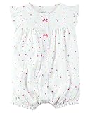 カーターの赤ちゃんの女の子1ピースApplique snap-upロンパース