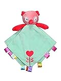 Taggies Rattle Head Owl Baby Girl Plush Security Blanket Lovie by Taggies - Green - Not Applicable b