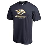 Football Fanatics Nashville PredatorsハングアップチームTシャツ – ネイビー X-Large