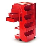 B-LINE（ビーライン）「BOBY WAGON（ボビーワゴン）」4段4トレイ/レッド BOBY44RE