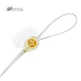 bfseals高Electricセキュリティユーティリティツイストプラスチックメーターシールwithステンレススチールワイヤ、200個、番号付き、イエロー色