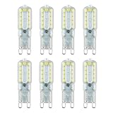 AmmToo G9 LED bulb 5W Daylight Cool white 6000K Non Dimmable 22LEDs 2835SMD AC 110V-130V G9 Bi-Pin B