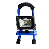 GOODGOODS LED 投光器 充電式 10W 1150LM ポータブル 作業灯 防水 バッテリー搭載 夜間照明 アウトドア 防災グッズ 【一年保証】YC10青