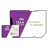 Team microSDXCカード 256GB 高速転送UHS-1 U3 V30 A1対応 日本国内10年保証 SD変換アダプター付属 正規