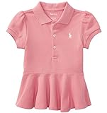 POLO RALPH LAUREN (ポロラルフローレン) コットンメッシュポロシャツ ベビー 女の子 ピンク 90cm (24ヶ月) [並行輸入品]