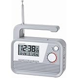 ADESSO(アデッソ) ダイナモラジオ 電波時計 グレー C-6020