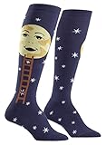 アメリカ発Sock it To Me(ソックイットトゥーミー) レディースハイソックス アメリカ発 可愛い靴下: Man on the Moon マンオンザムーン フットノート フリーサイズ【正規輸入