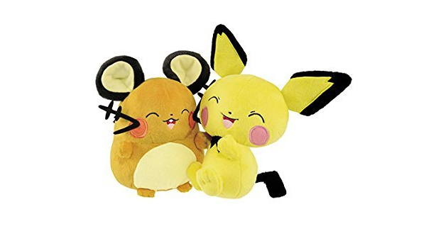 一番くじ ポケモンリサーチ デデンネ ラストワン賞 デデンネとピチューのなかよしぬいぐるみ 全1種 ぬいぐるみ おもちゃ Amazon