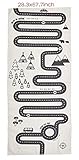 夢_ Home Baby Play Mat Game – フロアマットNon Toxic Girlジムカーペット綿幼児ギフトOne Piece 28.3x67.7inch