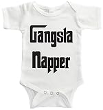Starlight Baby Gangsta Napperボディスーツ カラー: ホワイト