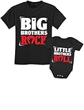TeeStars Rock N Roll 兄弟Tシャツ Big Brother/Sister Little Brother/Sister セット