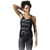Reebok [AO1917] レディース ワンシリーズ ランニング Activchill タンクトップ, ブラック, Medium