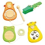 エデュテ 木製 どうぶつ音楽会(4点セット)