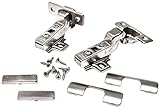 Cosmas 39934コンパクト110度Concealed soft-closeユーロスタイルねじ込みキャビネットドアのヒンジインセットUp To 1インチ厚(ペア) – 5パック