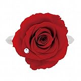 [florence du]プリザーブドフラワー スワロフスキー付ジュエルリング レッド クリアケース付 指輪 ジュエリーリング ブリザードフラワー