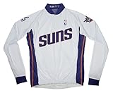 NBA Phoenix Sunsメンズ長袖サイクリングジャージー XL ホワイト