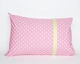 枕カバーMollyピンクwithホワイトスポット