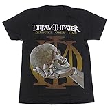 [XELLOM] DREAM THEATER Distance over Time ロック アメリカ 流行 欧米風 音楽 Tシャツ メンズ/レディース Tシャツ/夏服 スポーツ プリント 半袖 個性的 無地 ゆったり 通気性 ファッション（XXXL）