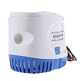 B Blesiya 24V　小型　水中　600 GPH / 2271 LPH　自動　ビルジポンプ　ウォーターポンプ　