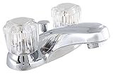 LDR 011 4120CP Lavatory Faucet, Double Handle, With Pop Up, Chrome [並行輸入品]