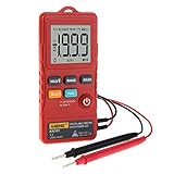 volflashy マルチメーター デジタル AC DC 電圧計 抵抗計 テスター 1999 カウント ミニ Ture RMS カード タイプ LED付け ANENG AN301