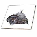 3dローズTaiche – Illustration – ヴィンテージ – jullbocken Yule Goat ScandinavianクリスマスTradition – タイル 8-Inch-C