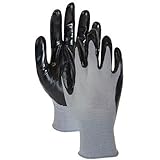 Magid Glove and Safety Hand Master Economy Nitrile Coated Palm Glove (Pack of 3), Large by Magid Glo