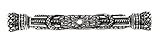 Carpe Diem Hardware 6140-9C Crowning Glory Queen Anne Large Escutcheon Made with Swarovski Crystals,