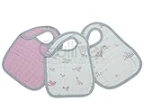 Aden+Anais エイデンアンドアネイ 国内検針済NIBBLE SNAP BIBS ビブ3枚セット for the birds フォーザバーズ 7104 （ スナップ付きよだれかけ） [並行輸入品