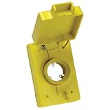 Woodhead 6703 Watertite Flip Lid Receptacle Replacement Cover, Single, Fits All 20A Locking 3-Hole C