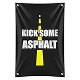 Kick SomeアスファルトRunningランナーホームビジネスオフィスSign 22" x 33" MINI.BANNER.Z000493_8