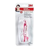 3M Flat Temple Safety Eyewear, White/Pink Frame, Clear/Scratch Resistant Lens, 1/Pack [並行輸入品]